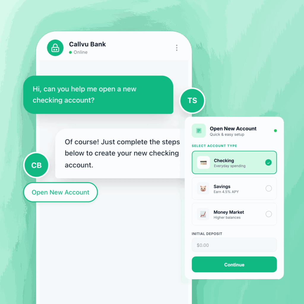 Financial Services - Account Opening & Funding - Callvu Agentic CX