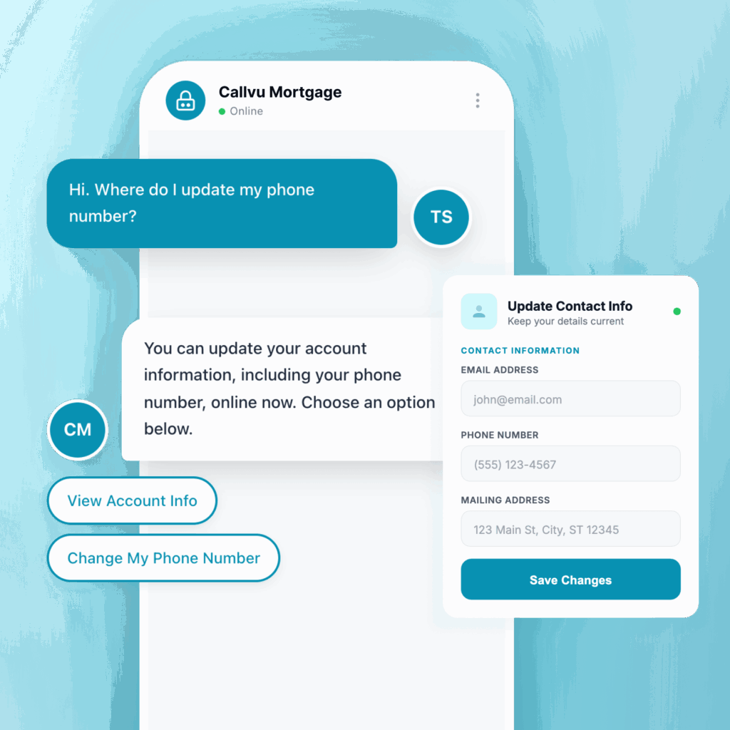 Mortgage Servicing CX Automation Escrow & Account Updates - Callvu Agentic CX